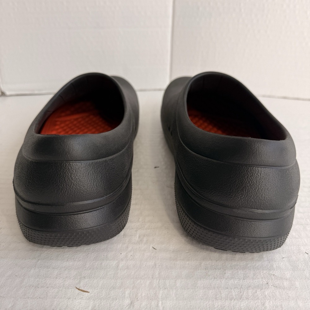 Crocs Mens 12 On The Clock LiteRide Workwear Slip Resistant Clogs Black Shoes - Picture 11 of 16